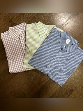 Brooks Brothers 346 Men’s Non-Iron Dress Shirt Size 18 6/7 Supima Cotton